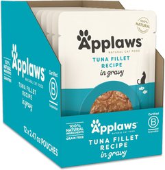 Applaws Tuna Flakes in Gravy Wet Cat Food, 2.47-oz, case of 12