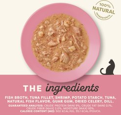 Applaws Tuna Flakes with Shrimp in Gravy Wet Cat Food, 2.47-oz, case of 12 slide 2 of 8