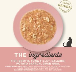 Applaws Tuna & Salmon in Gravy Limited Ingredient Canned Wet Cat Food, 2.47-oz can, case of 24 slide 2 of 8