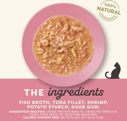 Applaws Tuna & Shrimp in Gravy Limited Ingredient Canned Wet Cat Food, 2.47-oz can, case of 24 slide 2 of 8