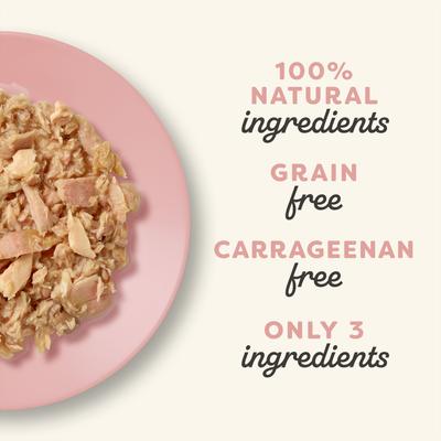 Show full view: Applaws Tuna with Salmon in Broth Limited Ingredient Wet Cat Food, 5.3-oz pouch, case of 12 slide 5 of 10