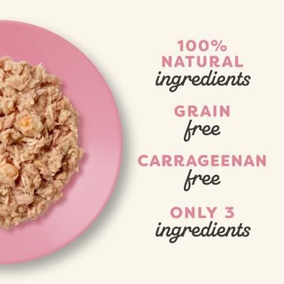 Show full view: Applaws Tuna with Shrimp Bits in Broth Wet Cat Food, 2.47-oz, case of 12 slide 5 of 10