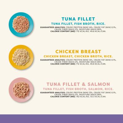 Show full view: Applaws Variety of Flavors in Broth Limited Ingredient Canned Wet Cat Food, 2.47-oz can, case of 12 slide 3 of 9