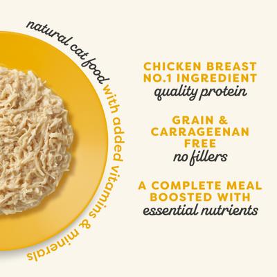 Show full view: Applaws Vitality Chicken Breast In Broth Grain-Free Wet Cat Food, 2.47-oz can, case of 24 slide 5 of 11