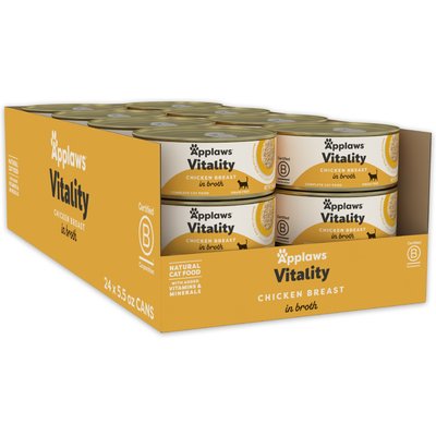 Applaws Applaws Vitality Chicken Breast In Broth Grain-Free Wet Cat Food, 5.5-oz can, case of 24