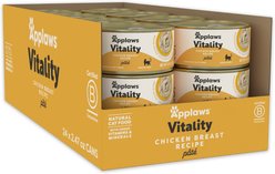 Applaws Vitality Chicken Breast Recipe Pate Grain-Free Wet Cat Food, 2.47-oz can, case of 24