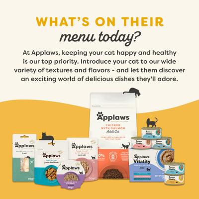 Show full view: Applaws Vitality Chicken Breast Recipe Pate Grain-Free Wet Cat Food, 2.47-oz can, case of 24 slide 7 of 11