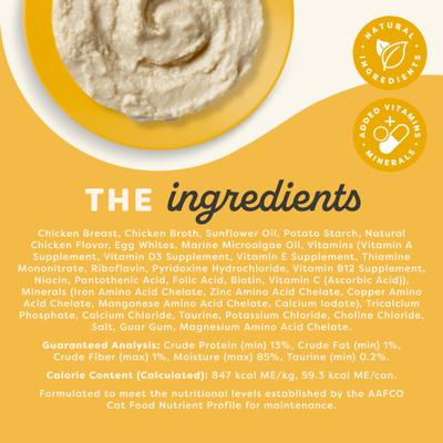 Show full view: Applaws Vitality Chicken Breast Recipe Pate Grain-Free Wet Cat Food, 2.47-oz can, case of 24 slide 4 of 11