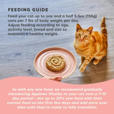 Show full view: Applaws Vitality Chicken Breast Recipe Pate Grain-Free Wet Cat Food, 5.5-oz can, case of 24 slide 8 of 11