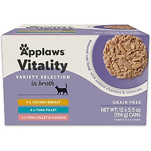 Fussie Cat Premium Tuna with Salmon Formula in Aspic Grain-Free Canned Cat Food