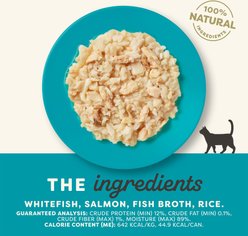 Applaws Whitefish with Salmon in Broth Wet Cat Food, 2.47-oz can, case of 24 slide 2 of 7