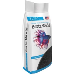 Aqua Natural Betta World Diamond Black Aquarium Gravel, 1-lb bag