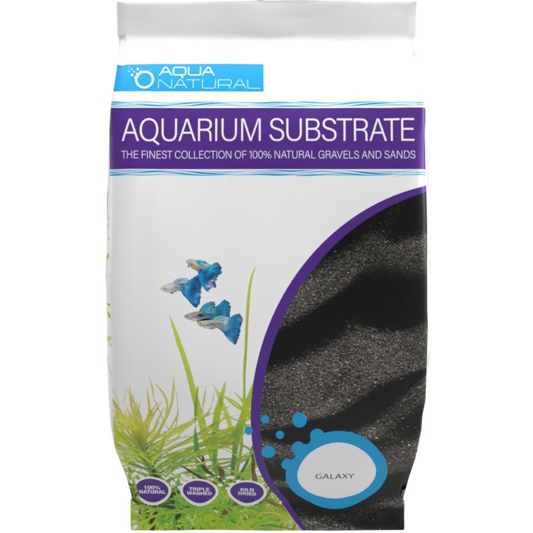Aqua Natural Galaxy Sand Aquarium Gravel, 20-lb bag