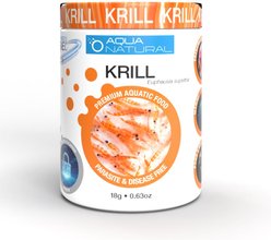 Aqua Natural Grain-Free Freeze-Dried Krill Fish Food, 0.63-oz tub