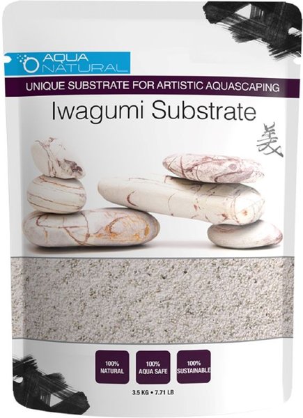 Aqua Natural Iwagumi Silver Aquarium Gravel, 7.7-lb bag