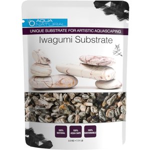 Aqua Natural Iwagumi Gunsmoke Grey Aquarium Gravel, 7.7-lb bag
