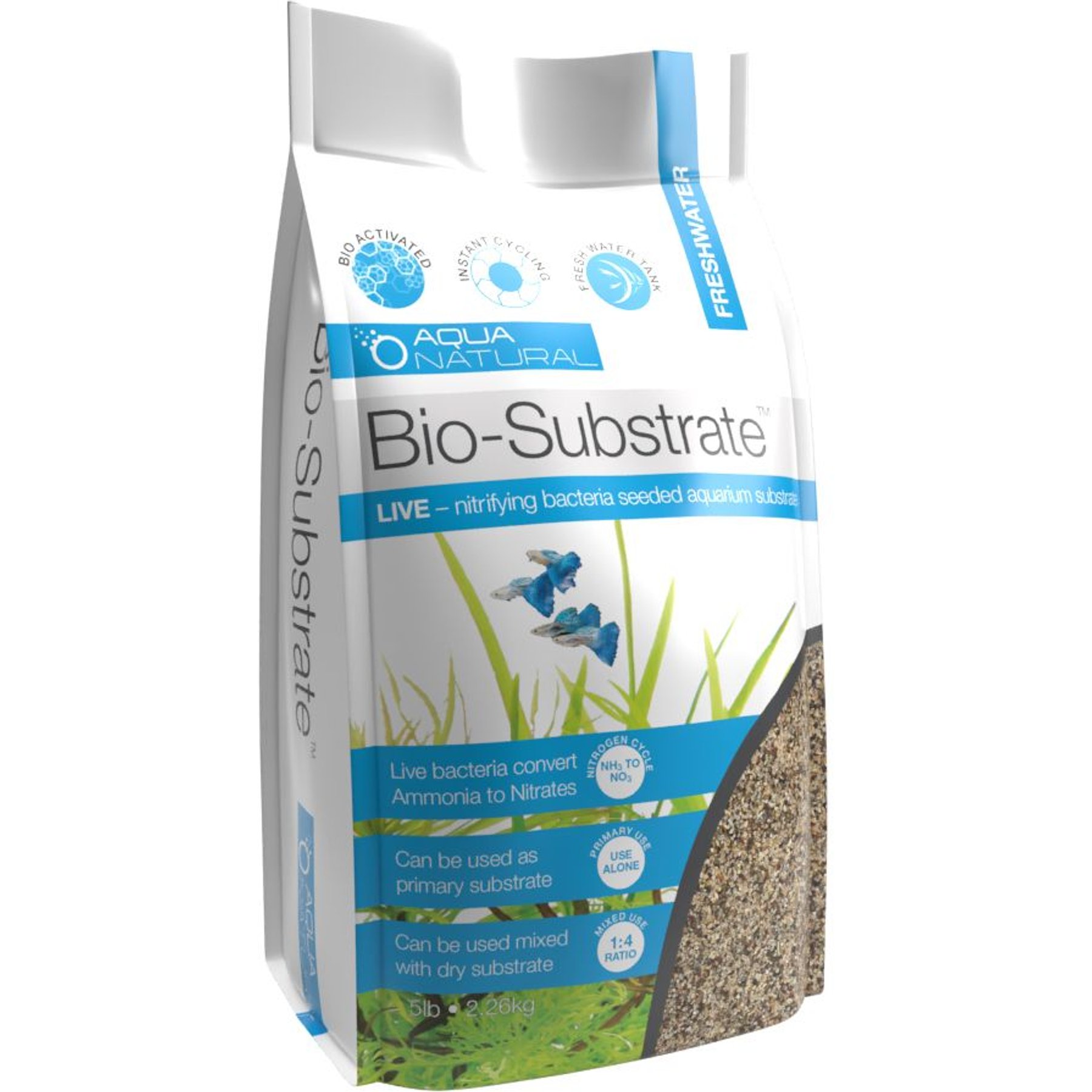 Aqua Natural Prairie Bio-Substrate Aquarium Gravel, 5-lb bag