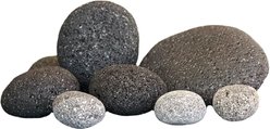 Aqua Natural Smooth Lava Grey Aquarium Rock, 14-lb bag
