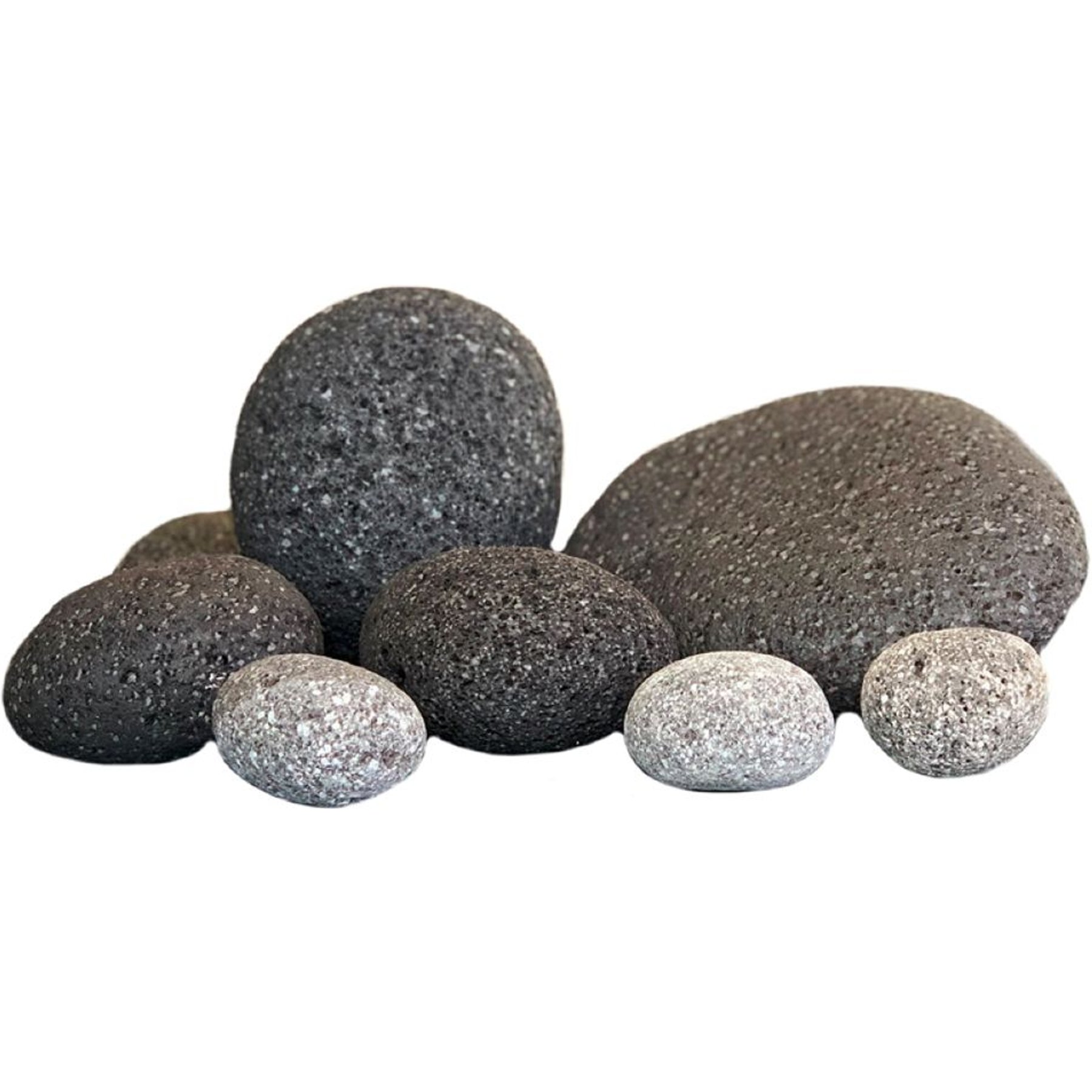 Aqua Natural Smooth Lava Grey Aquarium Rock, 14-lb bag