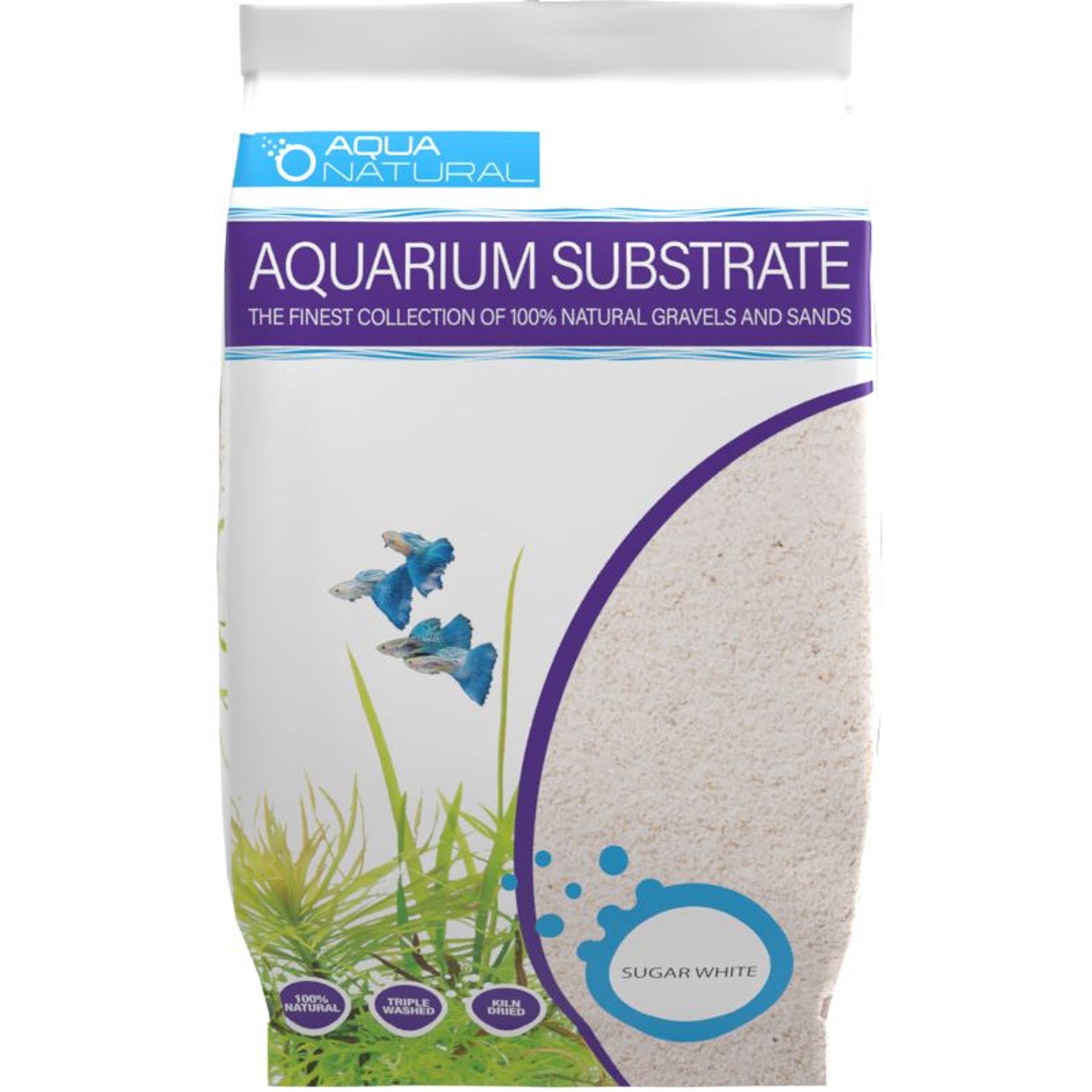 Aqua Natural Sugar White Sand Aquarium Gravel, 10-lb bag