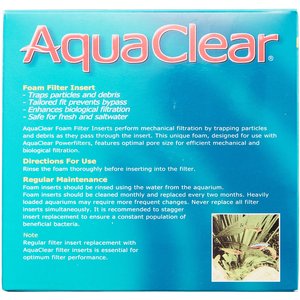AquaClear Foam Filter Insert, Size 50, 3 count