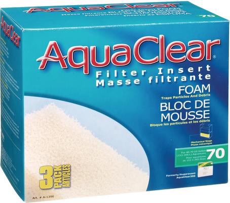 Show full view: AquaClear Foam Filter Insert, Size 70, 6 count slide 1 of 3