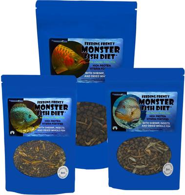 Show full view: Aquaculture-One Feeding Frenzy Monster Fish Diet for Large Fish, 8-oz bag slide 3 of 4