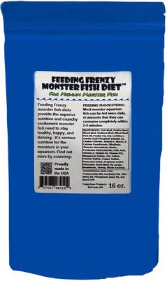 Show full view: Aquaculture-One Feeding Frenzy Monster Fish Diet for Medium Fish, 16-oz bag slide 2 of 2