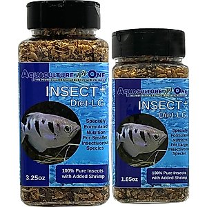 Aquaculture-One INSECT+ Diet Large Fish Food, 3.25-oz bottle