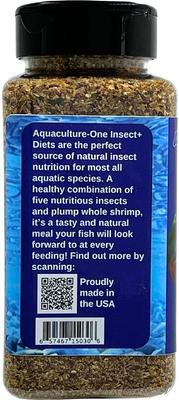 Show full view: Aquaculture-One INSECT+ Diet Small Fish Food, 4.5-oz bottle slide 3 of 5