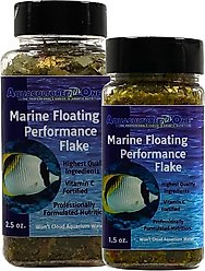 Aquaculture-One Marine Floating Performance Flake Fish Food, 2.5-oz bottle