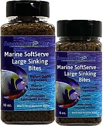 Aquaculture-One Marine SoftServe Large Sinking Bites Fish Food, 10-oz bottle