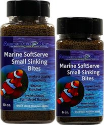 Aquaculture-One Marine SoftServe Small Sinking Bites Fish Food, 10-oz bottle