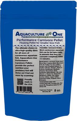Show full view: Aquaculture-One Performance Carnivore Pellets for Baby Fish, 8-oz bag slide 2 of 4