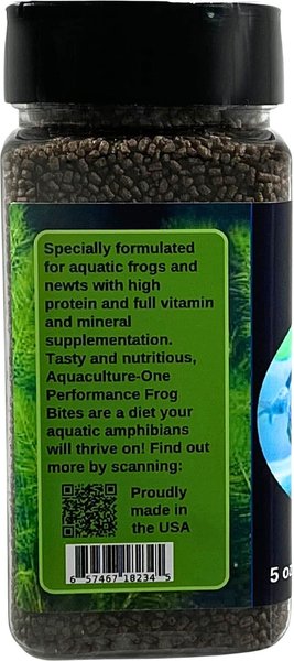 Aquaculture-One Performance Frog Bites Fish Food, 5-oz bottle