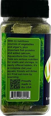 Show full view: Aquaculture-One Performance Snail Tabs Fish Food, 5-oz bottle slide 2 of 5