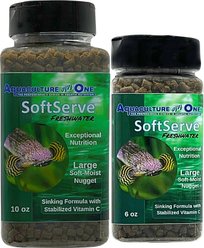 Aquaculture-One SoftServe Freshwater Large Nugget Fish Food, 6-oz bottle