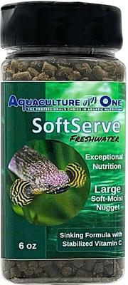 Show full view: Aquaculture-One SoftServe Freshwater Large Nugget Fish Food, 6-oz bottle slide 2 of 5