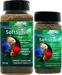 Aquaculture-One SoftServe Freshwater Small Nugget Fish Food, 6-oz bottle