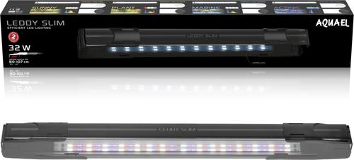 Show full view: Aquael Leddy Slim 32W Plant 30"-40" Aquarium Lamp, Black slide 3 of 3