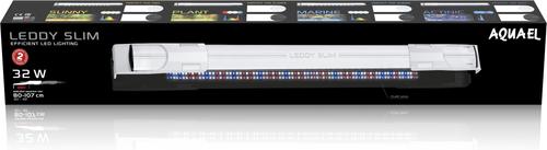Show full view: Aquael Leddy Slim 32W Plant 30"-40" Aquarium Lamp, White slide 2 of 3