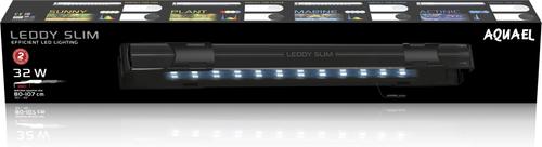 Show full view: Aquael Leddy Slim 32W Sunny 30"-40" Aquarium Lamp, Black slide 2 of 3