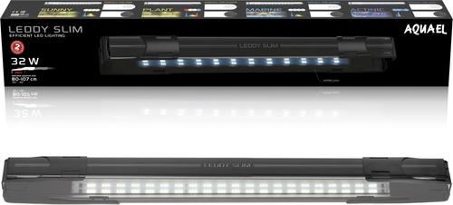 Show full view: Aquael Leddy Slim 32W Sunny 30"-40" Aquarium Lamp, Black slide 3 of 3