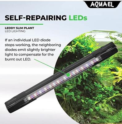 Show full view: Aquael Leddy Slim 5W Plant 8"-11.75" Aquarium Lamp, Black slide 4 of 5