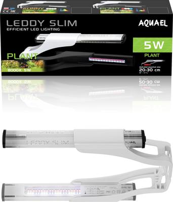 Show full view: Aquael Leddy Slim 5W Plant 8"-11.75" Aquarium Lamp, White slide 3 of 3