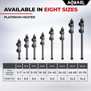 Aquael Platinium 100W Glass Heater