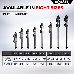 Aquael Platinium 75W Glass Heater