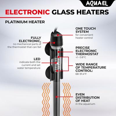Show full view: Aquael Platinium 250W Glass Heater slide 3 of 6