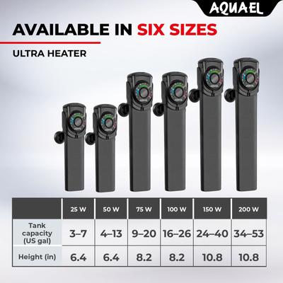 Show full view: Aquael Ultra 100W Aquarium Heater slide 6 of 6