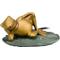 Show in main carousel: Aquascape Lazy Frog on Lily Pad Spitter Fish Aquarium Ornament slide 1 of 4
